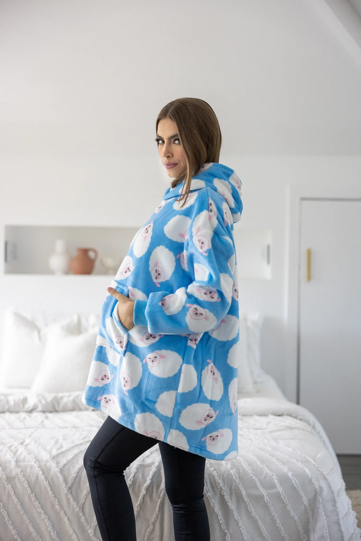 Blue Sheep Kids Blanket Jumper