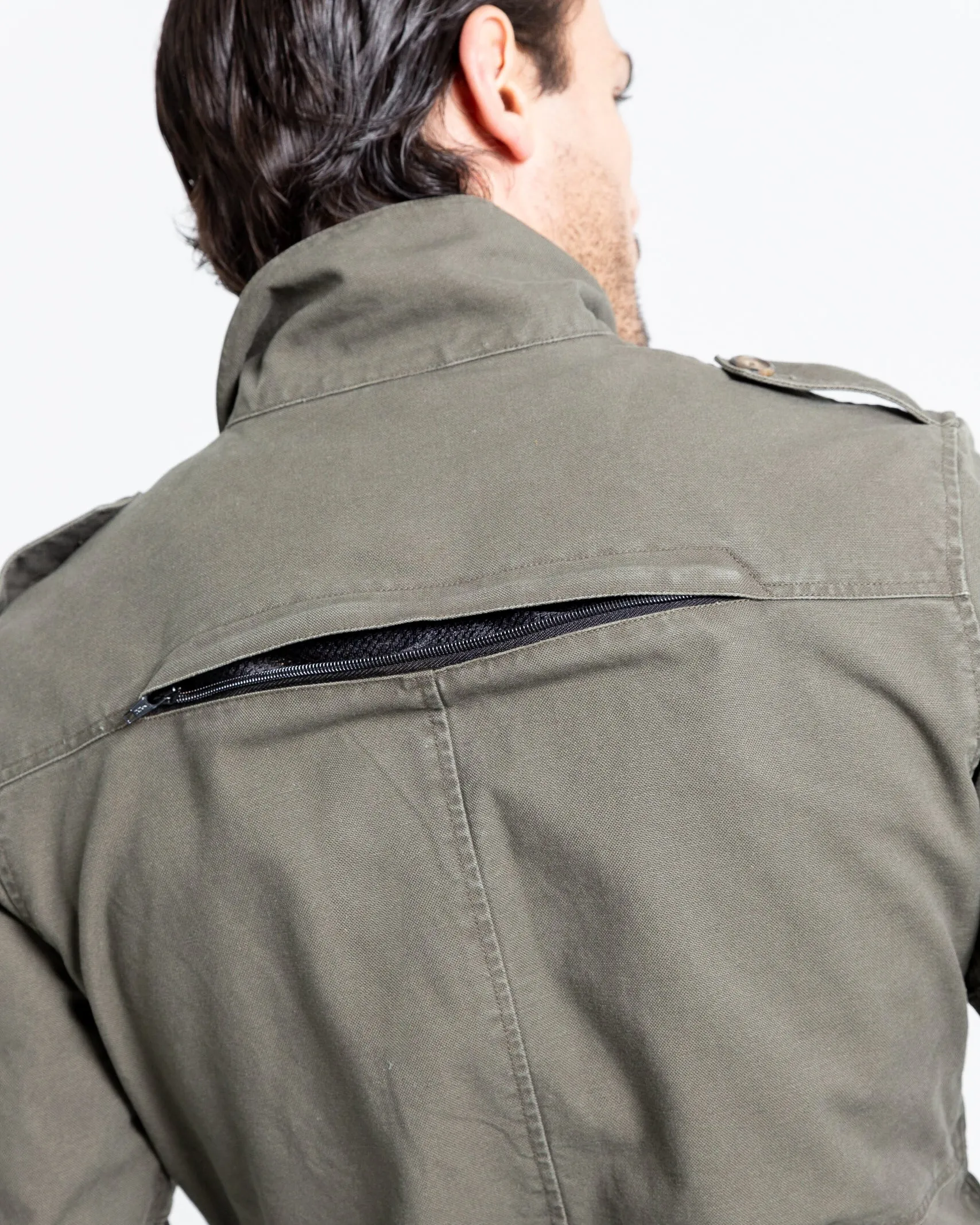 ByCity Zambia Men's Motorcycle Jacket - Green