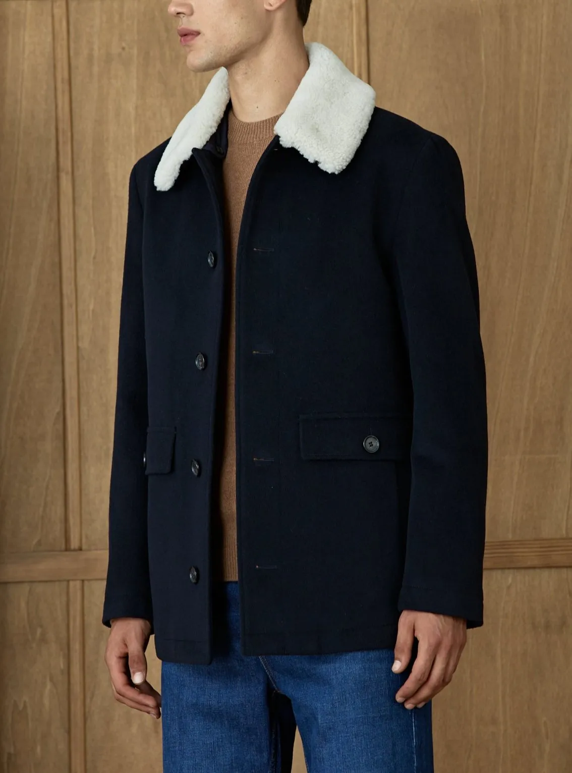 Caban Mel Navy