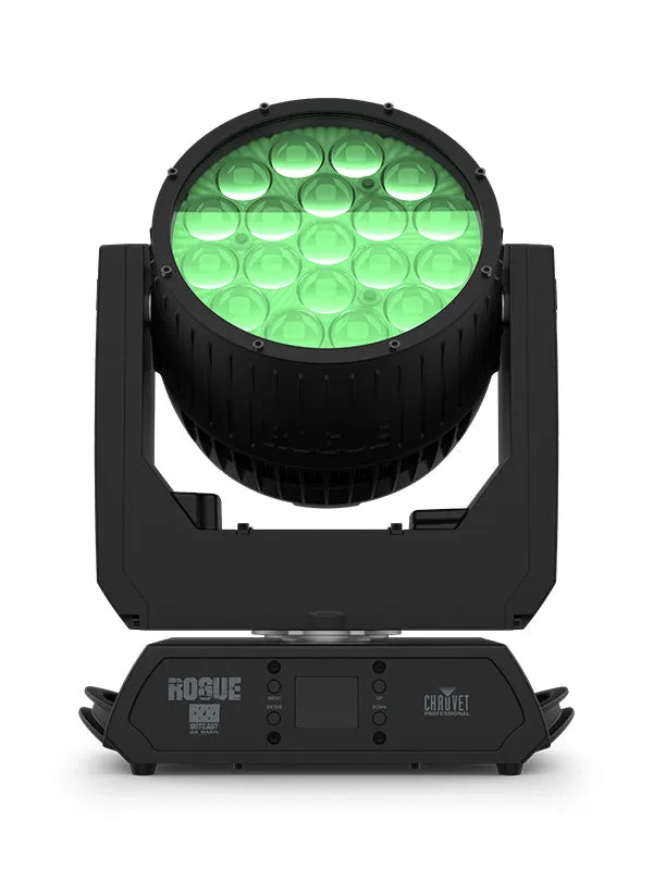 Chauvet Professional ROGUE-OUTCAST2X-WASH Fully Featured IP65 RGBW LED Yoke Wash Fixture With LED Zone Control