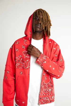 Chicago Red Bandana Hoodie