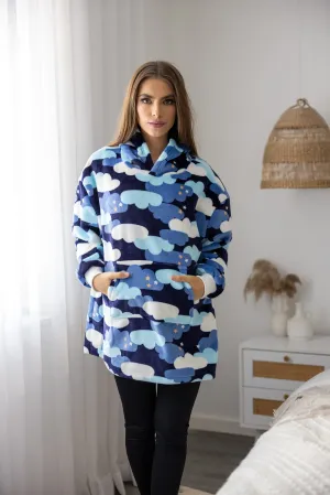 Colour Block Clouds Kids Blanket Jumper