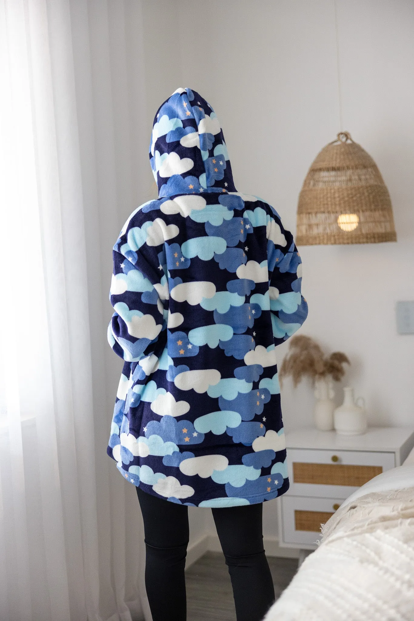 Colour Block Clouds Kids Blanket Jumper
