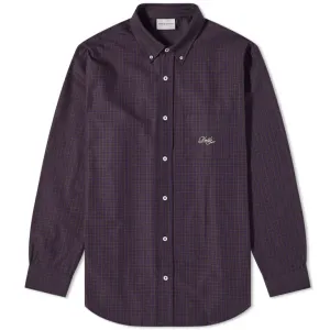 Drôle De Monsieur Logo Stripe Shirt, dark purple
