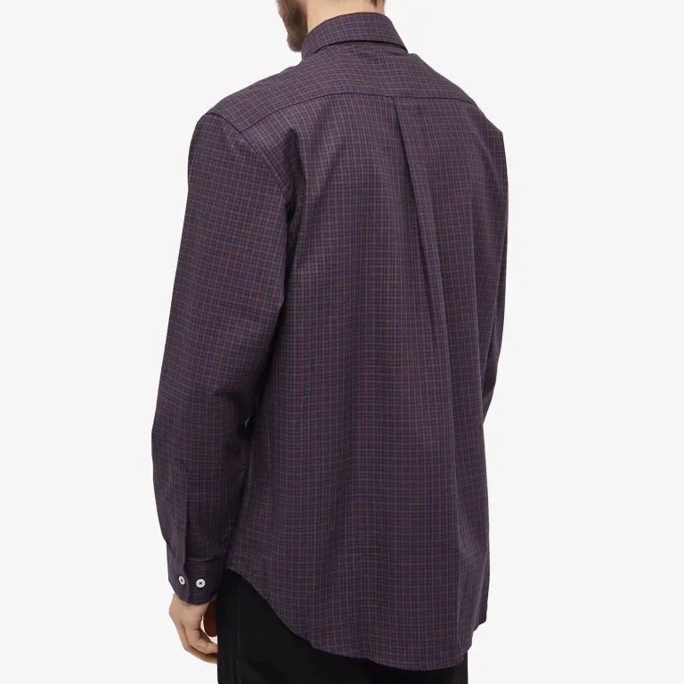 Drôle De Monsieur Logo Stripe Shirt, dark purple
