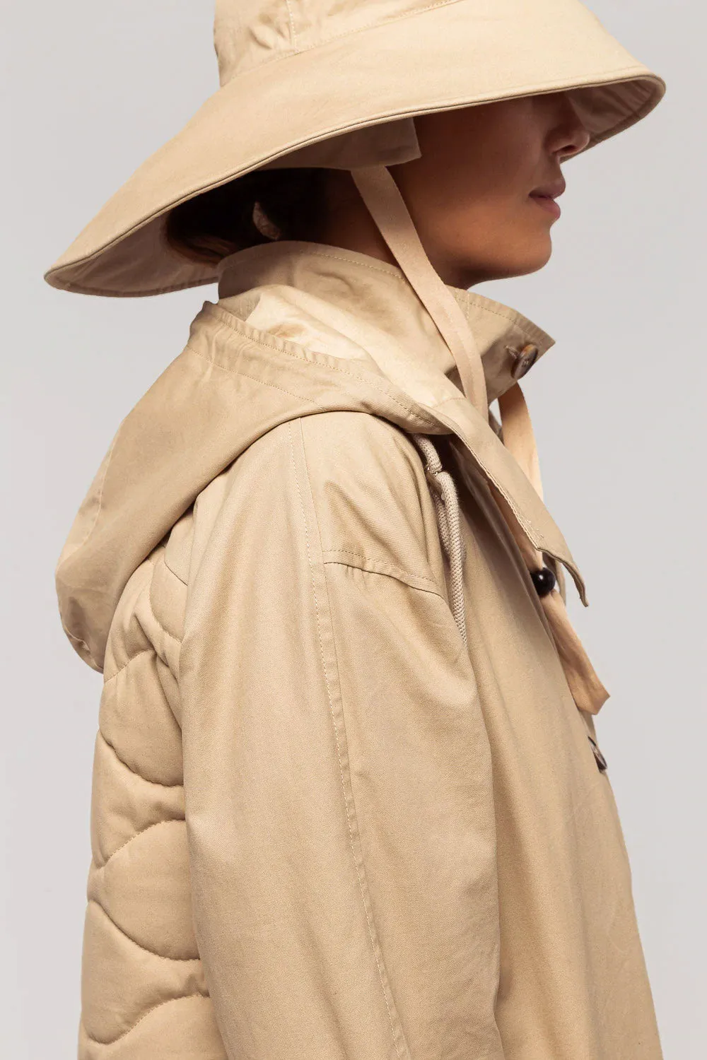How Deep Cotton Parka - Vintage Khaki