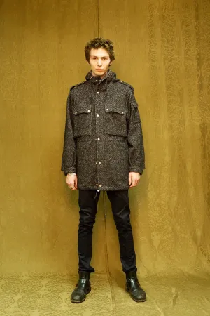 IMMORTAL Peter Parka - Tweed Charcoal and Black