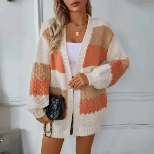 Irina | Cozy Striped Autumn Cardigan for Effortless Layering