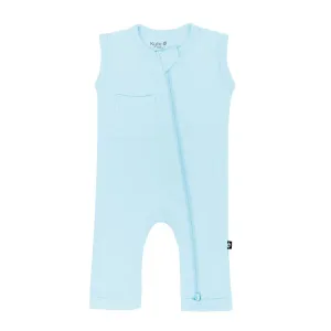 Kyte Baby Sleeveless Zippered Romper - Powder
