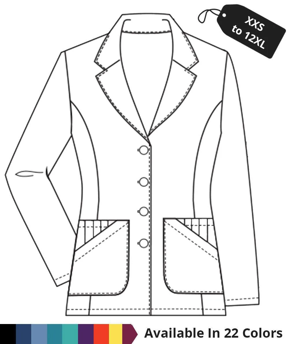 Made To Order Women's 29 Inch Front Button Closure Short Lab Coat