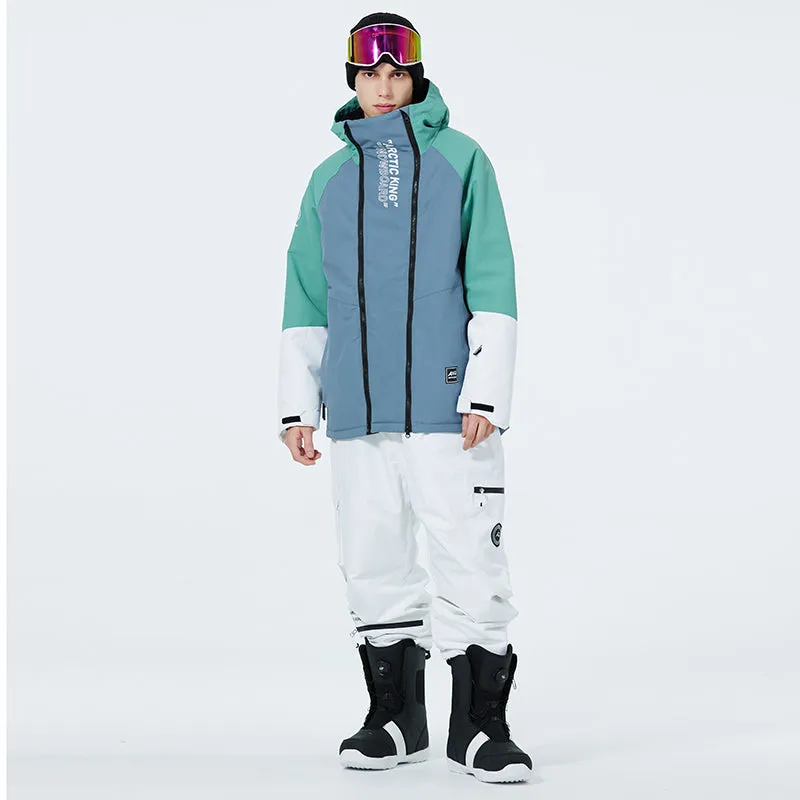 Men's Double Zippers Mountain Discover Snow Suits