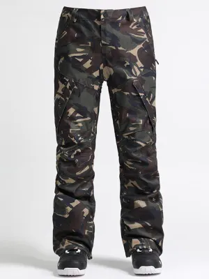 Men's Mountains Challenge Winter Outdoor Camo Snowboard Pants