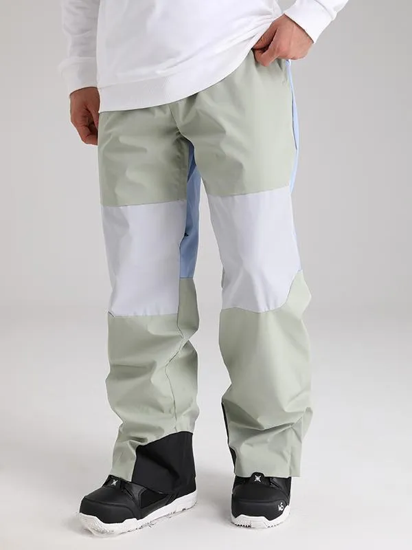 Men's Searipe Winter Freerider Colorblock Snow Pants