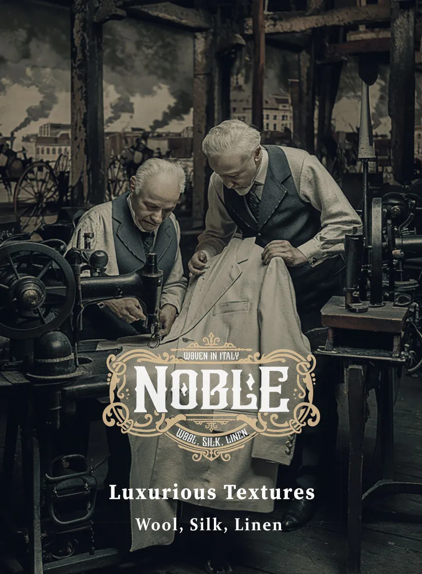 Noble Brown Wool Silk Linen Suit