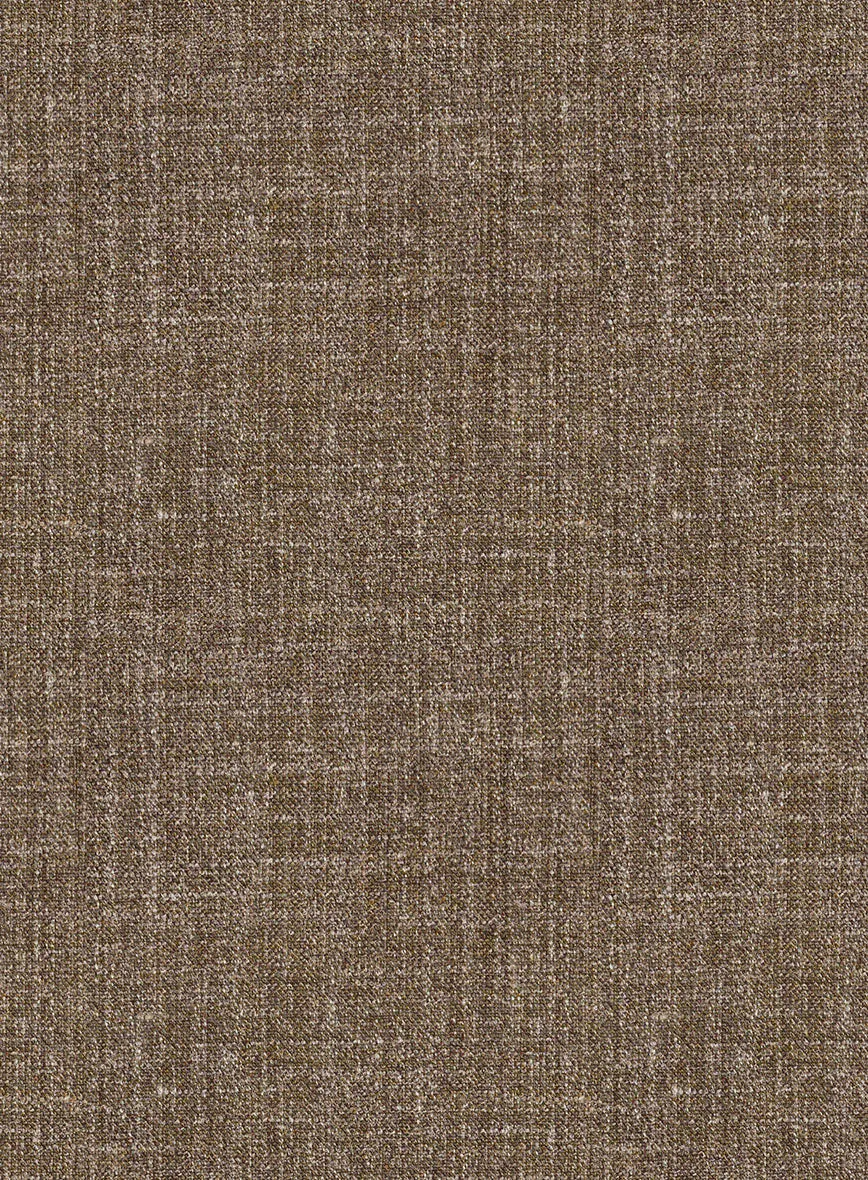 Noble Brown Wool Silk Linen Suit