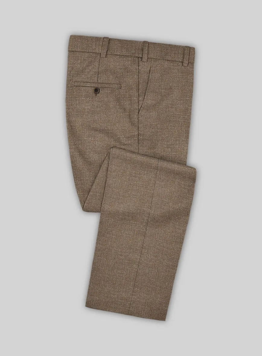 Noble Brown Wool Silk Linen Suit