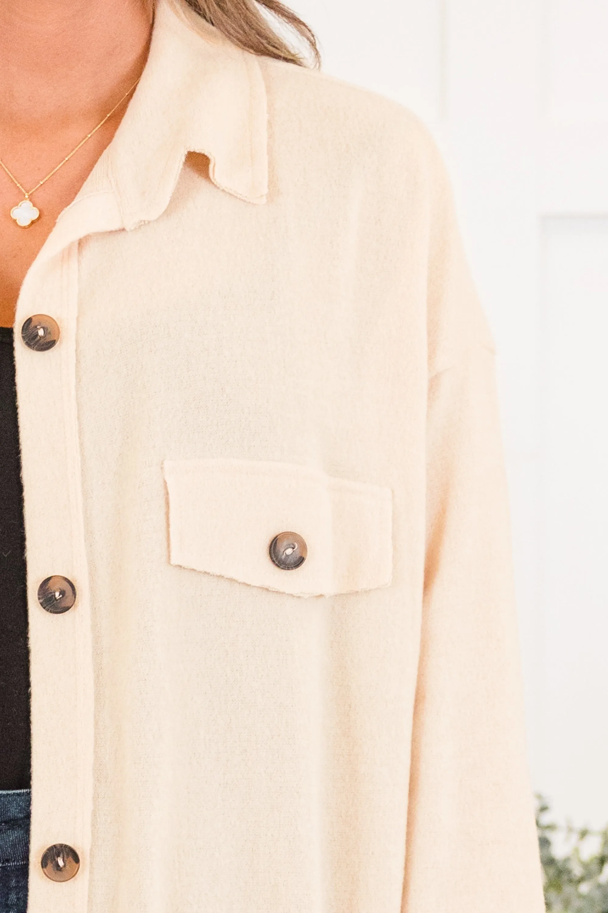 Passing Glances Jacket, Cream