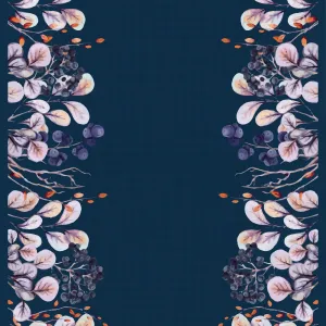 Ribbed | Navy Border  R7-11