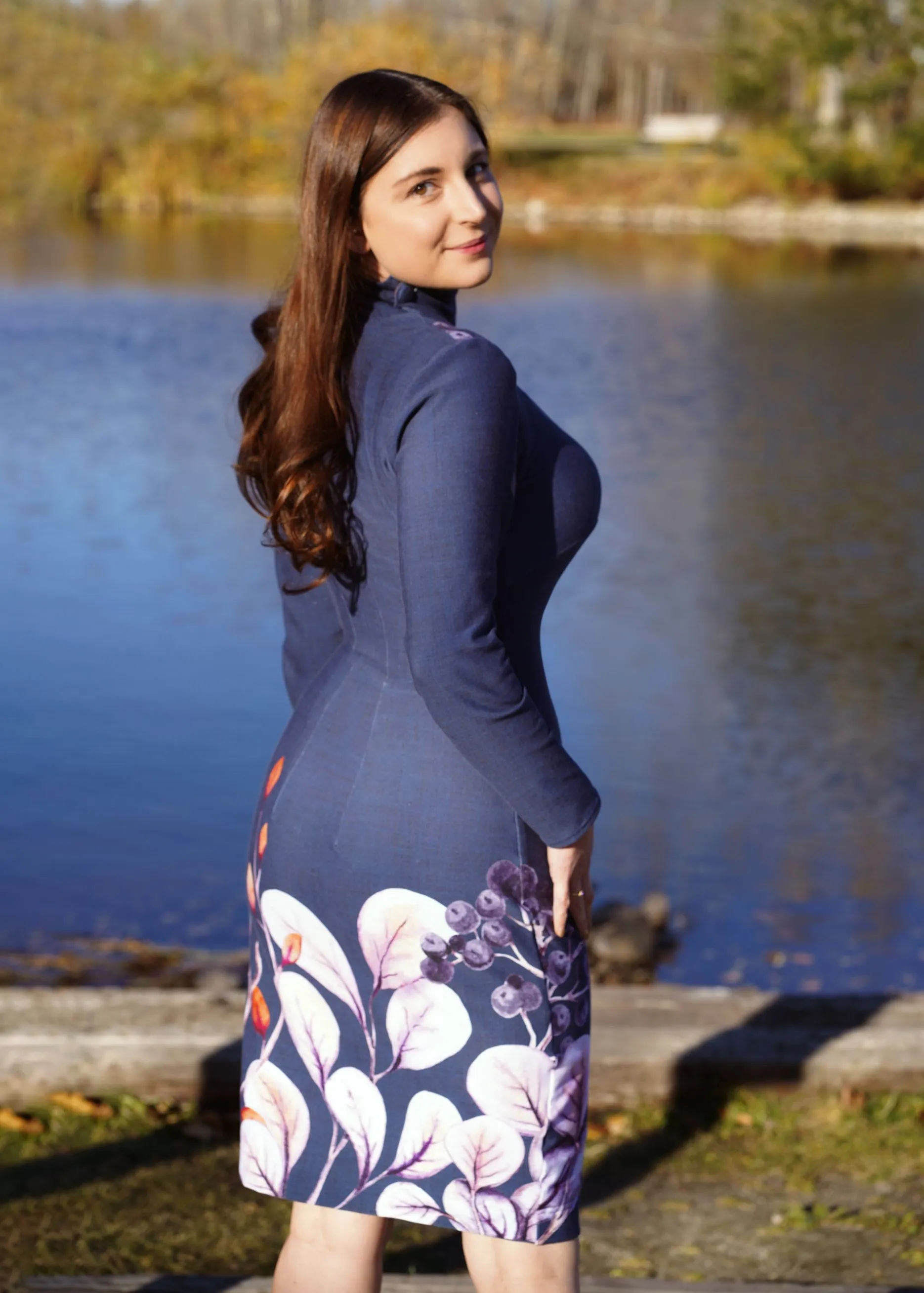 Ribbed | Navy Border  R7-11