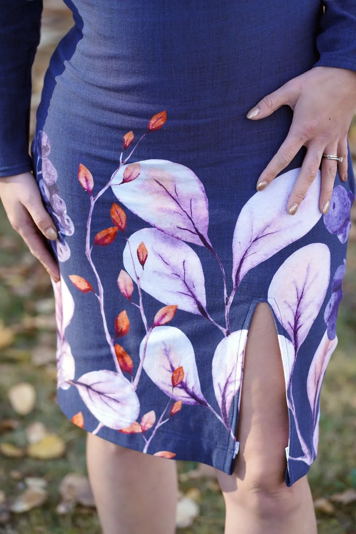 Ribbed | Navy Border  R7-11