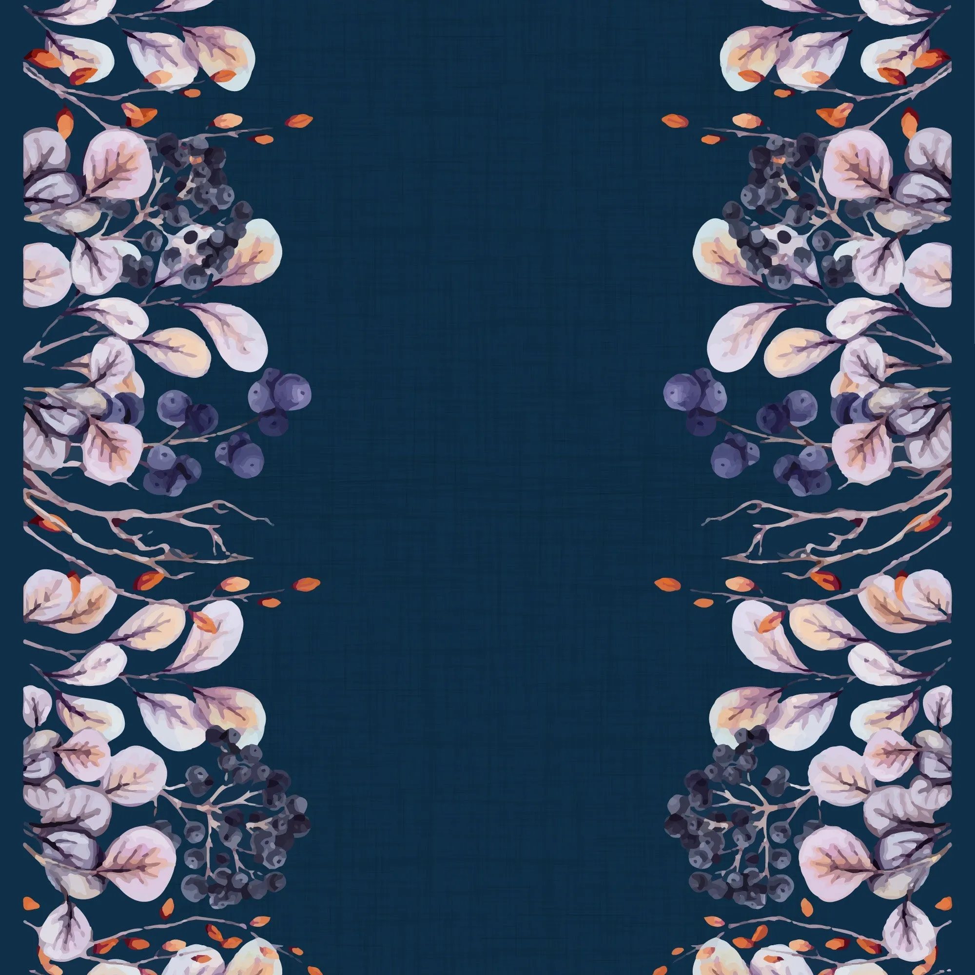 Ribbed | Navy Border  R7-11