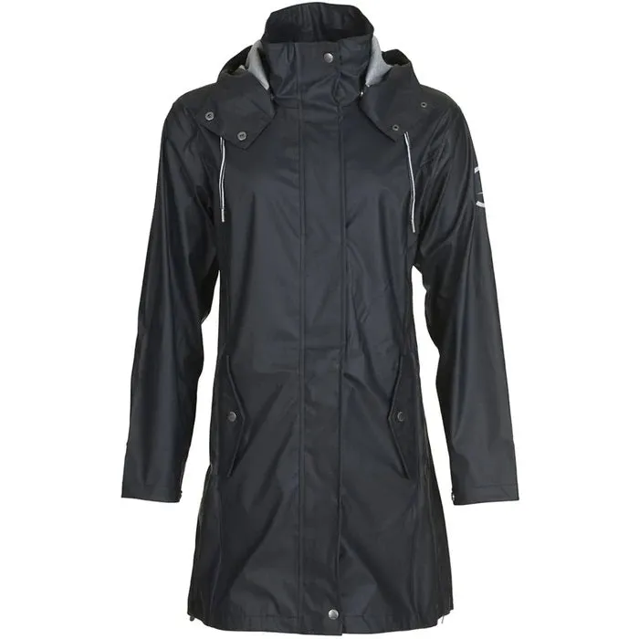 Sea Ranch Womens Brooke Solid Raincoat Dark Navy