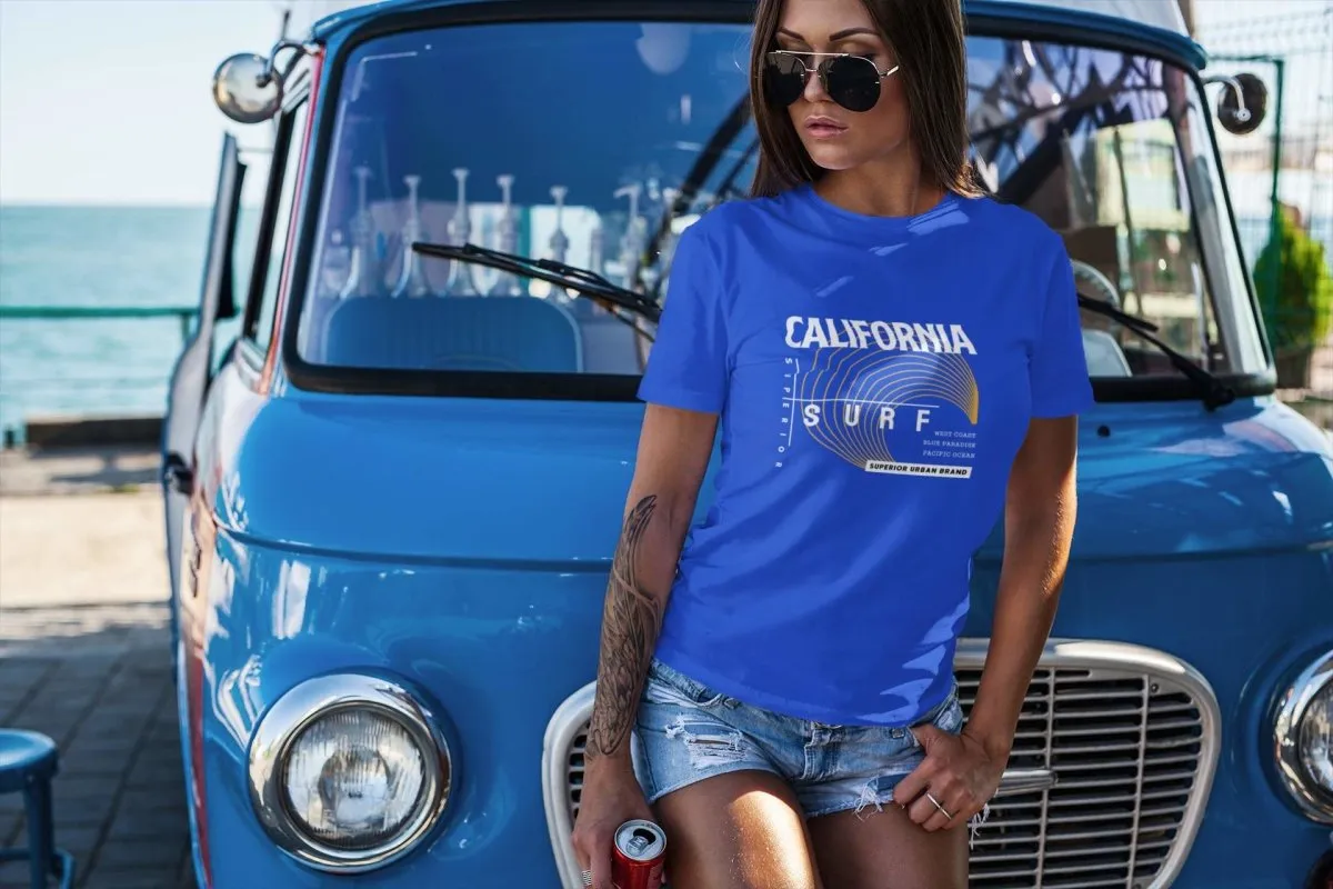 Slogan T Shirts 'California Surf'