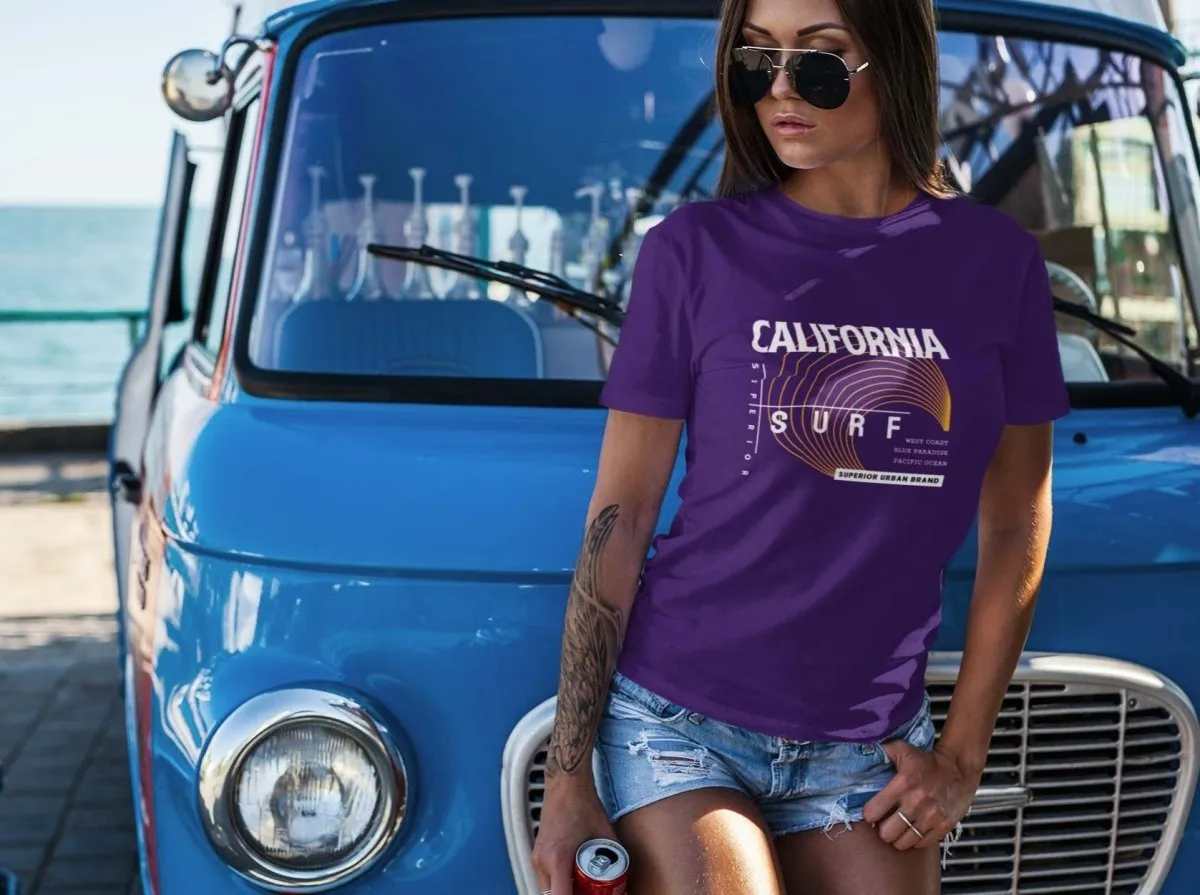 Slogan T Shirts 'California Surf'
