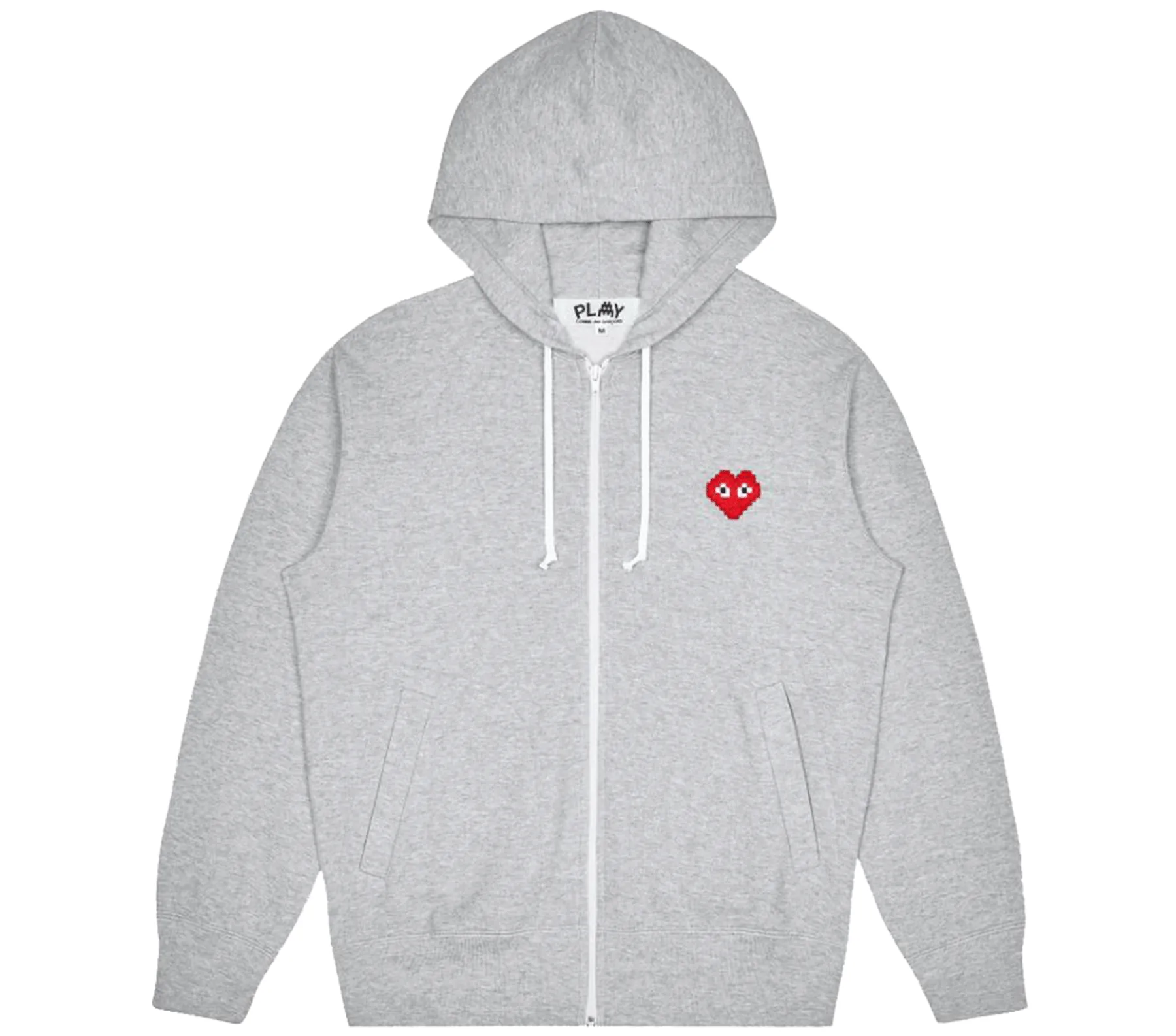 the Artist Invader Pixel Red Heart Hoodie With Zip Women
